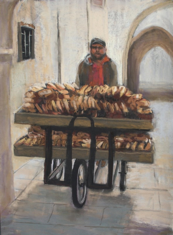 Early Morning Via Dolorosa by artist Jan Frazier